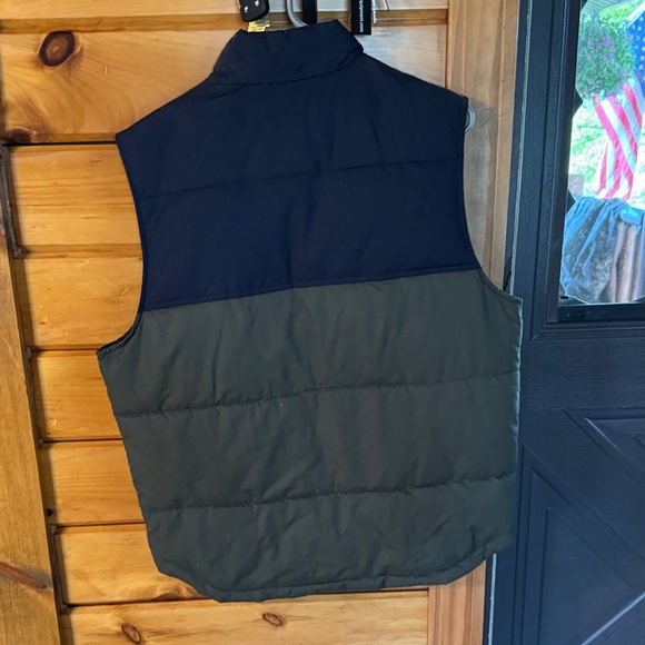 NWOT St. John's Bay Black and Olive Vest - Picture 4 of 4